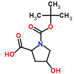 InChI=1/C10H17NO5/c1-10(2,3)16-9(15)11-5-6(12)4-7(11)8(13)14/h6-7,12H,4-5H2,1-3H3,(H,13,14)