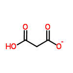 InChI=1/C3H4O4/c4-2(5)1-3(6)7/h1H2,(H,4,5)(H,6,7)/p-1