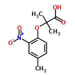 InChI=1/C11H13NO5/c1-7-4-5-9(8(6-7)12(15)16)17-11(2,3)10(13)14/h4-6H,1-3H3,(H,13,14)