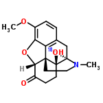 InChI=1/C18H21NO4/c1-19-8-7-17-14-10-3-4-12(22-2)15(14)23-16(17)11(20)5-6-18(17,21)13(19)9-10/h3-4,13,16,21H,5-9H2,1-2H3/t13-,16+,17+,18-/m1/s1/i21+2