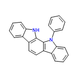 InChI=1/C24H16N2/c1-2-8-16(9-3-1)26-22-13-7-5-11-18(22)20-15-14-19-17-10-4-6-12-21(17)25-23(19)24(20)26/h1-15,25H