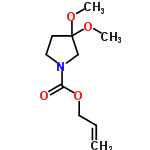 InChI=1/C10H17NO4/c1-4-7-15-9(12)11-6-5-10(8-11,13-2)14-3/h4H,1,5-8H2,2-3H3