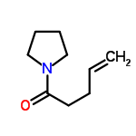 InChI=1/C9H15NO/c1-2-3-6-9(11)10-7-4-5-8-10/h2H,1,3-8H2