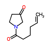 InChI=1/C10H15NO2/c1-2-3-4-5-10(13)11-7-6-9(12)8-11/h2H,1,3-8H2