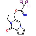 InChI=1/C12H10Cl3N3O2/c13-12(14,15)11(16)20-9-3-5-18-8(9)6-17-4-1-2-7(17)10(18)19/h1-2,4,6,9,16H,3,5H2