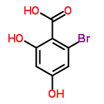 InChI=1/C7H5BrO4/c8-4-1-3(9)2-5(10)6(4)7(11)12/h1-2,9-10H,(H,11,12)