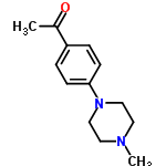 InChI=1/C13H18N2O/c1-11(16)12-3-5-13(6-4-12)15-9-7-14(2)8-10-15/h3-6H,7-10H2,1-2H3