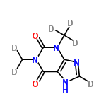 InChI=1/C7H8N4O2/c1-10-5-4(8-3-9-5)6(12)11(2)7(10)13/h3H,1-2H3,(H,8,9)/i1D3,2D2,3D