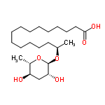 InChI=1/C22H42O6/c1-17(27-22-20(24)16-19(23)18(2)28-22)14-12-10-8-6-4-3-5-7-9-11-13-15-21(25)26/h17-20,22-24H,3-16H2,1-2H3,(H,25,26)/t17-,18+,19-,20-,22-/m1/s1