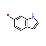 InChI=1/C8H6FN/c9-7-2-1-6-3-4-10-8(6)5-7/h1-5,10H