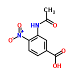 InChI=1/C9H8N2O5/c1-5(12)10-7-4-6(9(13)14)2-3-8(7)11(15)16/h2-4H,1H3,(H,10,12)(H,13,14)