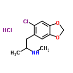 InChI=1/C11H14ClNO2.ClH/c1-7(13-2)3-8-4-10-11(5-9(8)12)15-6-14-10;/h4-5,7,13H,3,6H2,1-2H3;1H