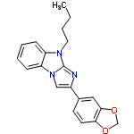 InChI=1/C20H19N3O2/c1-2-3-10-22-16-6-4-5-7-17(16)23-12-15(21-20(22)23)14-8-9-18-19(11-14)25-13-24-18/h4-9,11-12H,2-3,10,13H2,1H3