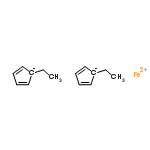 InChI=1/2C7H9.Fe/c2*1-2-7-5-3-4-6-7;/h2*3-6H,2H2,1H3;/q2*-1;+2