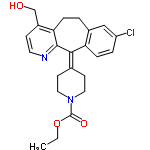 InChI=1/C23H25ClN2O3/c1-2-29-23(28)26-11-8-15(9-12-26)21-19-6-4-18(24)13-16(19)3-5-20-17(14-27)7-10-25-22(20)21/h4,6-7,10,13,27H,2-3,5,8-9,11-12,14H2,1H3