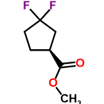 InChI=1/C7H10F2O2/c1-11-6(10)5-2-3-7(8,9)4-5/h5H,2-4H2,1H3/t5-/m0/s1