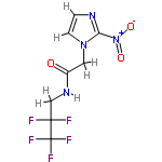 InChI=1/C8H7F5N4O3/c9-7(10,8(11,12)13)4-15-5(18)3-16-2-1-14-6(16)17(19)20/h1-2H,3-4H2,(H,15,18)