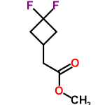 InChI=1/C7H10F2O2/c1-11-6(10)2-5-3-7(8,9)4-5/h5H,2-4H2,1H3