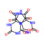 InChI=1/C11H16N8O8/c20-2-18-4(6(22)16-10(18)26)14-8(24)12-1-13-9(25)15-5-7(23)17-11(27)19(5)3-21/h4-5,20-21H,1-3H2,(H2,12,14,24)(H2,13,15,25)(H,16,22,26)(H,17,23,27)