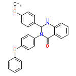 InChI=1/C27H22N2O3/c1-31-21-15-11-19(12-16-21)26-28-25-10-6-5-9-24(25)27(30)29(26)20-13-17-23(18-14-20)32-22-7-3-2-4-8-22/h2-18,26,28H,1H3