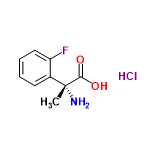 InChI=1/C9H10FNO2.ClH/c1-9(11,8(12)13)6-4-2-3-5-7(6)10;/h2-5H,11H2,1H3,(H,12,13);1H/t9-;/m1./s1