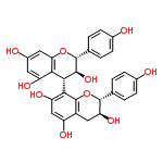 InChI=1/C30H26O10/c31-15-5-1-13(2-6-15)28-22(37)11-18-19(34)12-21(36)25(30(18)40-28)26-24-20(35)9-17(33)10-23(24)39-29(27(26)38)14-3-7-16(32)8-4-14/h1-10,12,22,26-29,31-38H,11H2/t22-,26-,27-,28+,29+/m0/s1