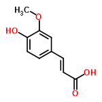 InChI=1/C10H10O4/c1-14-9-6-7(2-4-8(9)11)3-5-10(12)13/h2-6,11H,1H3,(H,12,13)/b5-3+