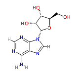 InChI=1/C10H13N5O4/c11-8-5-9(13-2-12-8)15(3-14-5)10-7(18)6(17)4(1-16)19-10/h2-4,6-7,10,16-18H,1H2,(H2,11,12,13)/t4-,6-,7-,10+/m1/s1