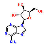 InChI=1/C10H13N5O4/c11-8-5-9(13-2-12-8)15(3-14-5)10-7(18)6(17)4(1-16)19-10/h2-4,6-7,10,16-18H,1H2,(H2,11,12,13)/t4-,6+,7-,10-/m1/s1