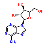 InChI=1/C10H13N5O4/c11-8-5-9(13-2-12-8)15(3-14-5)10-7(18)6(17)4(1-16)19-10/h2-4,6-7,10,16-18H,1H2,(H2,11,12,13)/t4-,6-,7+,10+/m0/s1