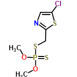 InChI=1/C6H9ClNO2PS3/c1-9-11(12,10-2)13-4-6-8-3-5(7)14-6/h3H,4H2,1-2H3