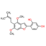 InChI=1/C21H22O5/c1-12(2)5-7-15-18(24-3)11-20-16(21(15)25-4)10-19(26-20)14-8-6-13(22)9-17(14)23/h5-6,8-11,22-23H,7H2,1-4H3