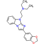 InChI=1/C22H24N4O2/c1-3-24(4-2)11-12-25-18-7-5-6-8-19(18)26-14-17(23-22(25)26)16-9-10-20-21(13-16)28-15-27-20/h5-10,13-14H,3-4,11-12,15H2,1-2H3