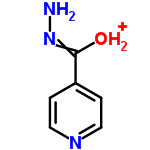 InChI=1/C6H7N3O/c7-9-6(10)5-1-3-8-4-2-5/h1-4H,7H2,(H,9,10)/p+1