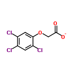 InChI=1/C8H5Cl3O3/c9-4-1-6(11)7(2-5(4)10)14-3-8(12)13/h1-2H,3H2,(H,12,13)/p-1