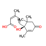 InChI=1/C15H20O4/c1-10(7-13(17)18)5-6-15(19)11(2)8-12(16)9-14(15,3)4/h5-8,19H,9H2,1-4H3,(H,17,18)/b6-5+,10-7-/t15-/m1/s1