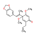 InChI=1/C21H22O5/c1-5-6-16-12-21(24-4,20(23-3)11-17(16)22)14(2)9-15-7-8-18-19(10-15)26-13-25-18/h5,7-12H,1,6,13H2,2-4H3/b14-9+