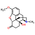 InChI=1/C18H21NO4/c1-19-8-7-17-14-10-3-4-12(22-2)15(14)23-16(17)11(20)5-6-18(17,21)13(19)9-10/h3-4,13,16,21H,5-9H2,1-2H3/t13-,16+,17+,18-/m1/s1