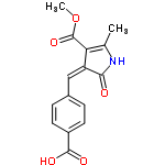 InChI=1/C15H13NO5/c1-8-12(15(20)21-2)11(13(17)16-8)7-9-3-5-10(6-4-9)14(18)19/h3-7H,1-2H3,(H,16,17)(H,18,19)/b11-7-