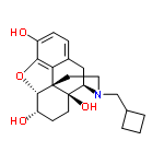 InChI=1/C21H27NO4/c23-14-5-4-13-10-16-21(25)7-6-15(24)19-20(21,17(13)18(14)26-19)8-9-22(16)11-12-2-1-3-12/h4-5,12,15-16,19,23-25H,1-3,6-11H2/t15-,16+,19-,20-,21+/m0/s1