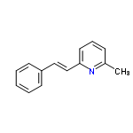 InChI=1/C14H13N/c1-12-6-5-9-14(15-12)11-10-13-7-3-2-4-8-13/h2-11H,1H3/b11-10+