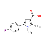 InChI=1/C13H12FNO2/c1-8-11(13(16)17)7-12(15(8)2)9-3-5-10(14)6-4-9/h3-7H,1-2H3,(H,16,17)