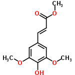 InChI=1/C12H14O5/c1-15-9-6-8(4-5-11(13)17-3)7-10(16-2)12(9)14/h4-7,14H,1-3H3/b5-4+