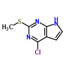 InChI=1/C7H6ClN3S/c1-12-7-10-5(8)4-2-3-9-6(4)11-7/h2-3H,1H3,(H,9,10,11)