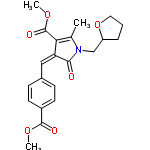 InChI=1/C21H23NO6/c1-13-18(21(25)27-3)17(19(23)22(13)12-16-5-4-10-28-16)11-14-6-8-15(9-7-14)20(24)26-2/h6-9,11,16H,4-5,10,12H2,1-3H3/b17-11-