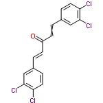 InChI=1/C17H10Cl4O/c18-14-7-3-11(9-16(14)20)1-5-13(22)6-2-12-4-8-15(19)17(21)10-12/h1-10H/b5-1+,6-2u