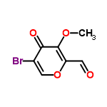 InChI=1/C7H5BrO4/c1-11-7-5(2-9)12-3-4(8)6(7)10/h2-3H,1H3