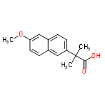 InChI=1/C15H16O3/c1-15(2,14(16)17)12-6-4-11-9-13(18-3)7-5-10(11)8-12/h4-9H,1-3H3,(H,16,17)