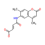 InChI=1/C15H13NO5/c1-8-6-15(20)21-12-5-9(2)11(7-10(8)12)16-13(17)3-4-14(18)19/h3-7H,1-2H3,(H,16,17)(H,18,19)/p-1/b4-3+