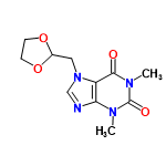 InChI=1/C11H14N4O4/c1-13-9-8(10(16)14(2)11(13)17)15(6-12-9)5-7-18-3-4-19-7/h6-7H,3-5H2,1-2H3